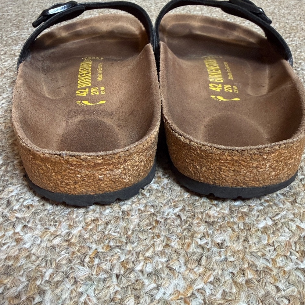 BIRKENSTOCK 270 Madrid Black Patent Sandals Ladies 11 / 42 - Picture 5 of 10